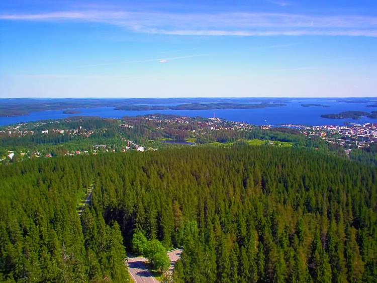 Kuopio Puijon tornista käsin